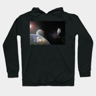 Astronaut Floating In Orbit Hoodie